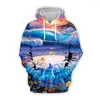 Hommes Hoodies 3d Printemps Automne Mode Hommes Femmes À Manches Longues À Capuche Mince Unisexe Tops