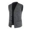 Gilet da uomo Moda Maschile Primavera Autunno Gilet Tinta unita Maglioni casual Uomo Cappotto slim fit Giacca senza maniche Abbigliamento