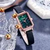 Zegarek 2023 Trill Watch Watch Live Web Celebrity Style Przywracanie starożytnych sposobów to małe zielone zegarki Malachite