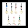 Keychains Teacher Breakaway Lanyards For Id Badges And Keys Beaded Cute Badge Women Soft Necklace Boho Style