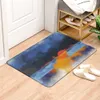 Carpets Blue Marble Entrance Door Doormat Kitchen Carpet Anti-Slip Colorful Bedroon Bath Door Floor Rugs Room Mat Doormat Home Decor R230728