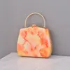 Sacs de soirée élégant grain de pierre femme sacs à main de soirée vert clair petit sac à main de mariage élégant sacs de soirée sac à main orange pour femme 230727