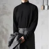 Men s Sweaters Yasuk 2023 Spring Autumn Winter Solid Casual Plush Turtleneck Loose Bottom Double Faced Velvet Sweater Simple Warm BigSize 230728