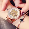 Wristwatches Carotif Top Fashion Mechanical Women's Wrist Watches Waterproof Elegant Original Ladies Skeleton Watch