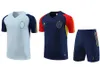 2324 Spanien Tracksuits Badge Embroidery Men Jersey snabbt-torr kort ärmskjorta utomhus Leisure Sports Suit Top Shorts Sports Shirt