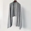 Toteme Reta Long Cashmere Cable Knit Cashmere Carp Wrap