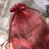 Emballage cadeau 12 couleurs 10 pièces nœud fil sac cordon mariage bonbons bijoux essai rouge à lèvres savon emballage petit