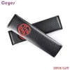 Car Carbon Fiber Seat Belt Cover Shoulder Pads for Toyota 86 Safety Belt Cover Car Styling 2pcs lot3182