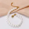 Brin 6mm/8mm coquille perle perles Bracelets pour femme couleur or acier inoxydable Bracelets élégant français bijoux fête cadeaux