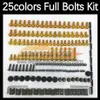 268PCS Kit completo di viti complete per corpo MOTO per YAMAHA FZR400R FZR-400 FZR 400R FZR 400 FZR400 R RR 89 90 1989 1990 Moto Fairi328t