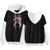 Men's Hoodies Crewneck Patchwork Winter Fleece Tops Anime Cool Cartoon Print Graphic Sweatshirts