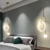 Lâmpada de parede moderna simples LED Ackley relógio pêndulo decoração de sala de estar arandelas de três cores com escurecimento para decoração de casa