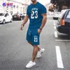 Kurtki męskie Summer Mesh Hip Hop Basketball T Shirt 23 drukowane garnitury Sportswear Shorts