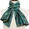 Scarves Men's Scarf Green Jacquard Paisley 100% Silk Scarf Autumn Casual Business Set Scarf 160 * 50cm Barry Wang 230728