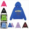 2023 PINK Blue Sp5der 55555555 Hoodie Mens Womens High Qualit