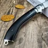 Coltello tascabile pieghevole Vityaz russo Manico in legno nero Campeggio Escursionismo all'aperto Difesa tattica Coltelli EDC