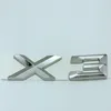 1pcs ABS Chrome Black X3 Letters Number Trunk Rear Emblem Decal Badge Sticker for BMW X3266p