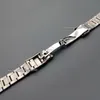 20mm New whole silver brushed stainless steel Curved end watch band strap Bracelets For watch270Q