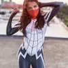 2020女性のためのハロウィーンコスチュームスーパーヒーロー映画シンディムーンコスチュームコスプレスパイダーシルクコスプレボディスーツG0925225F