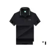 Herenpolo's Boss herenoverhemd Hoge kwaliteit Mode-t-shirt Luxe kraag Puur katoen Ademend Top Zakelijk Mxxxl Drop Delivery Appare Otwoz