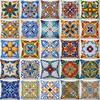Kudde dekorativ kudde multicolor etnisk geometrisk blommig kudde fall vintage blå porslin tryck soffa kast kuddar hem dekor kudde 230727