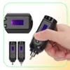 Handy Wireless Tattoo Power Supply LCD Display stor kapacitet Tatueringsmaskin Batteri RCA DC -gränssnitt 8 timmar varaktigt arbete5622706