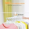 Hangers & Racks 6 In 1 Multi-functional Clothes Coat Organizer Plastic Upgrading Rack Baby Drying Storage2394