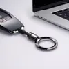 Keychains Men's Car Key Chain Pendant Metal Simple Midje Ring Business Anti-Loss