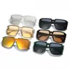 Sunglasses Unique Designed For Men Fashion Trend Polit Solid Translucent Sun Glasses 2023 Summer Casual Party High Street Wear