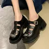 Sandálias Femininas Closed Toe Roman 2023 Verão Plataforma Respirável Chunky Pumps para Mulheres Casuais Rasas Senhoras Sapatos Mary Jane