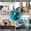 Webcams Webcam Microfoonpoort Handmatige focusaanpassing Hoofdgraad Draaibaar voor laptop Android TV Videoconferenties