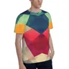 Men's T Shirts Meet Me Halfway Abstract Colors Polyester 3D Print Shirt Outdoor Sports Quick-drying Clothes Loose T-Shirt Street Tees