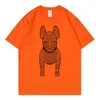 Magliette da uomo Fashion Dog Stampa Camicia di cotone Estate Casual T-shirt manica corta Lifework Streetswear Harajuku Donna Top Tee Uomo
