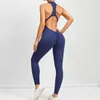 Aktiv-Sets, Sport-Overalls für Damen, sportlicher Yoga-Overall, Fitnessstudio, Lycra, Trainingskleidung, Fitness-Set, Sportbekleidung, Blau