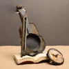 Tischuhren Uhr Ornament Retro Musikinstrument Modell Home Crafts