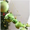 Noel dekorasyonları 24pcs 3cm 4cm 6cm top kolye dekoratif Noel Ağaç Asma Baubles Toplar Tatil Dekorasyon Damlası OTJ6Z