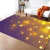 Carpets Romantic Stars Carpet For Living Room Galaxy Space Parlor Area Rug Memory Kids Bedroom Rug Bathroom Mat Entrance Doormat R230728