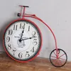 Wall Clocks American Retro Bicycle Clock Hanging Coffee Shop Creative Bar Decoration Living Room Nostalgic