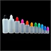 Bouteilles d'emballage en gros compte-gouttes en plastique de bouteille d'huile vide pour E Cig E-Juice E-Liquid L 5Ml 10Ml 15Ml 20Ml 30Ml 50Ml 100Ml 120Ml Wit Dhtvq