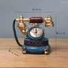 Tischuhren Uhr Ornament Retro Musikinstrument Modell Home Crafts