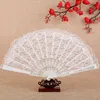 Chinese Style Products Layer Lace Fan Black /dark Red /white /pink Wedding party Craft Gift Hand Fan Decor Dancing Folding Fan