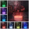 Cool Japan Anime Figuur Naruto Gaara 3D LED Nachtlampje 7 Kleur Crackle Witte Basis Bureaulamp Slaapkamer Decor verjaardagscadeau Toys242e