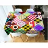 Table Cloth Irregular Pattern Dustproof Rectangular Tablecloth Wedding Party Decoration Home Kitchen Fireplace Countertop Accessories R230801