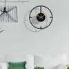 Wall Clocks Wall mounted clock decorative acrylic large modern 3D geometric clock for living room Z230728