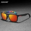 Sunglasses KDEAM Polarization Designer Square Sunglasses for Men and Women Elastic Frame Mirror Sunglasses Available in 17 Colors 230728