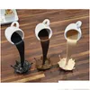 Decorative Objects Figurines Resin Statues Floating Coffee Cup Art Scpture Home Kitchen Decoration Crafts Spilling Pouring Liquid Dhxgj