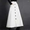 Röcke Herbst Retro Nische Design Frauen Rock Französisch Hepburn Stil A-line Regenschirm Lässige Mode Hohe Qualität