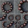 Other Fashion Accessories Xiaoye Red Sandalwood Hand Chain 108 Wooden Buddha Beads Old Material Mens Bracelet Transport Women Drop De Otpyq