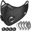 In STOCK luxury Cycling Face Mask Activated Carbon with Filter PM2 5 Anti-Pollution Sport Running Training Protection Dust Mask2848