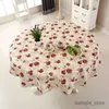 Mesa de mesa de mesa de toalha de mesa de mesa à prova d'água Óleo redondo para toalhas de mesa Home Cozinha para casa R230819